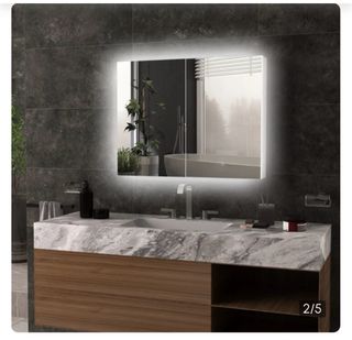 Armadio Specchio LED Bagno 90x151x70cm