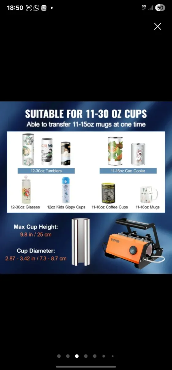 Máquina de Sublimación Vevor