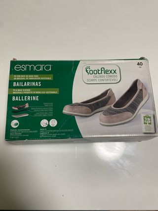Esmara Bailarinas Talla 40 Beige/Gris