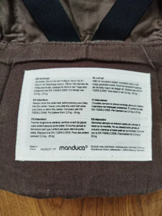 Mochila Portabebés Manduca Marrón
