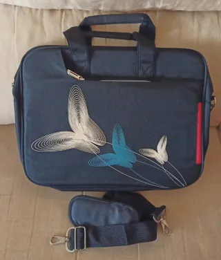 Maletín Pc portátil con diseño de mariposas