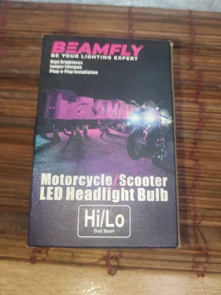 Bombilla LED luz faro Moto