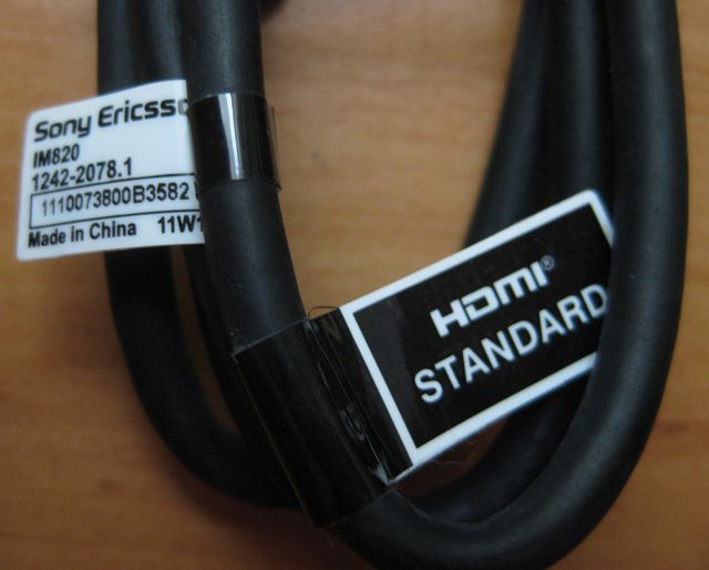 Cable vídeo HDMI Sony Ericsson IM820