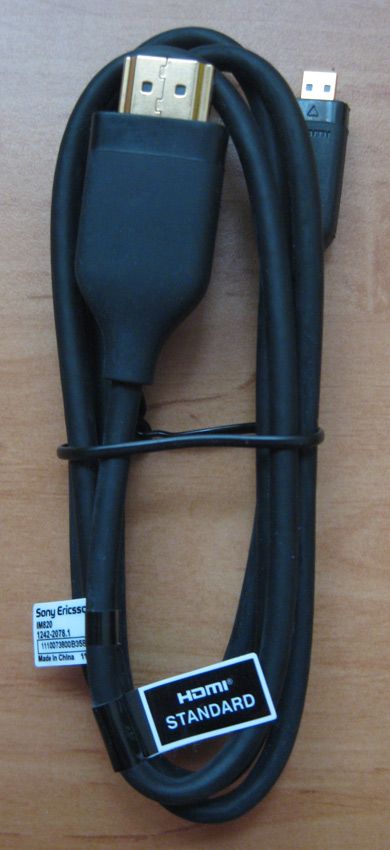Cable vídeo HDMI Sony Ericsson IM820