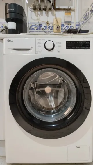 Lavadora LG 9 Kg 1400rpm Vapor