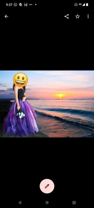 Vestido Quinceañera Morado y Negro