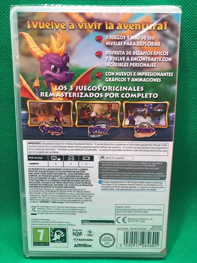 Spyro Trilogy Switch NUEVO