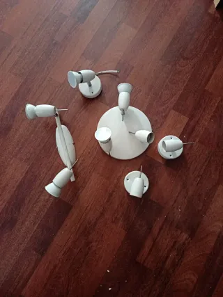 Conjunto focos iluminación blanco