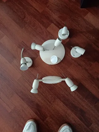 Conjunto focos iluminación blanco