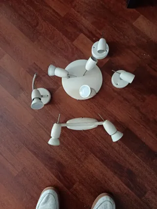 Conjunto focos iluminación blanco