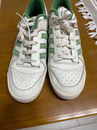Zapatillas Adidas Blancas y Verdes