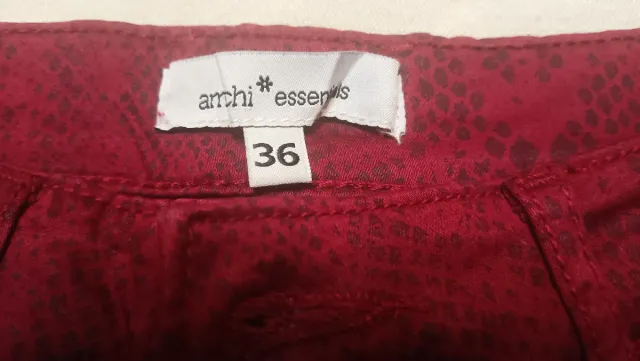 Pantalón de vestir rojo