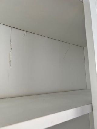 Estantería vitrina Billy con puertas blancas