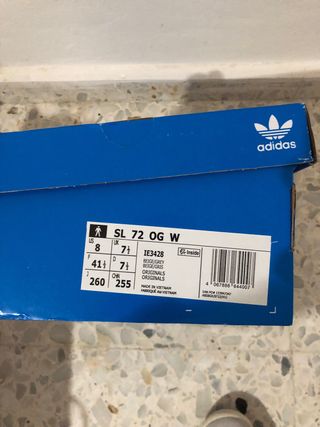 Zapatilla Adidas SL 72 26 cm de talla