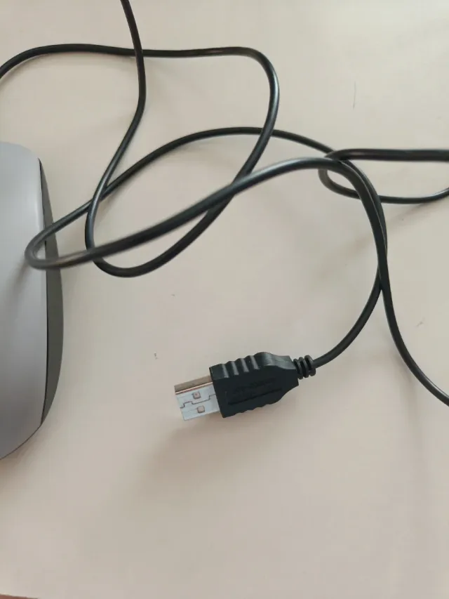 Ratón Dell Gris y Blanco