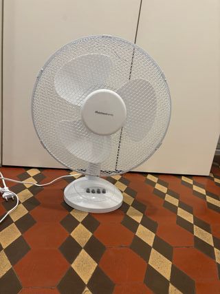 Juego 2 Ventiladores Pie Blanco
