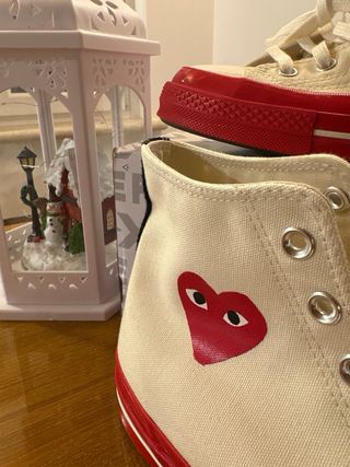Converse x Comme des Garçons Beige/Rosso