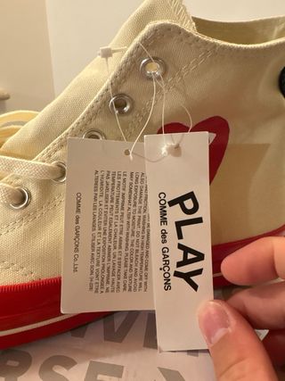 Converse x Comme des Garçons Beige/Rosso