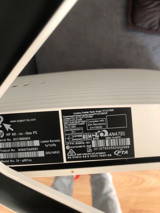 Ordenador HP Blanco y Negro