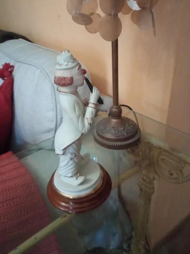 Figura clown in porcellana