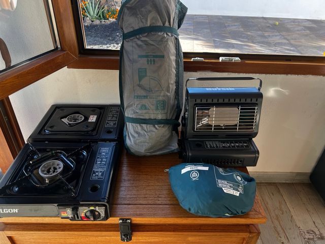 Pack Camping: Cocina Portátil + Calentador