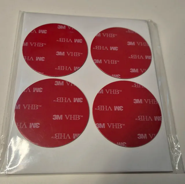 12 Almohadillas Adhesivas Doble Cara 3M 50mm