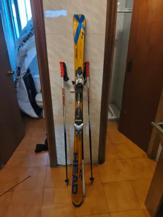 Esquís Head i-XC con bastones 170cm