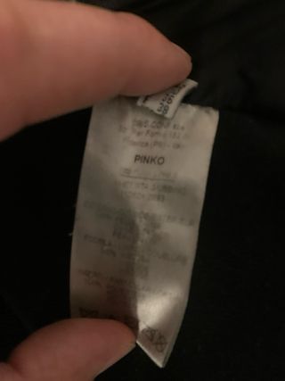 Giacca Pinko pelle nera taglia 42