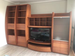 Mueble Banak TV Librería Madera