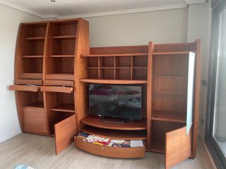 Mueble Banak TV Librería Madera