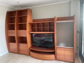 Mueble Banak TV Librería Madera