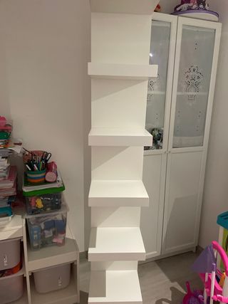 Libreria Ikea bianca legno