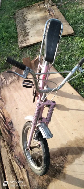 Bicicleta Motoreta Infantil Rosa