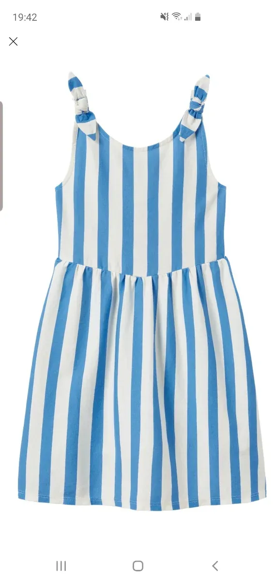 Vestido niña Zara rayas azules