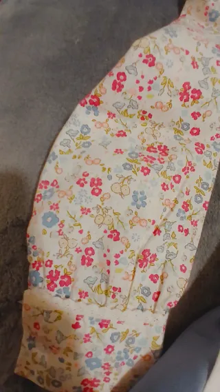 Traje baserritarra niña blanco y azul