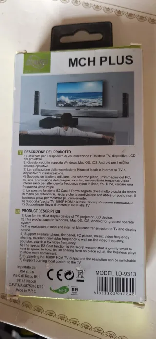 Ricevitore Display WIFI MCH PLUS