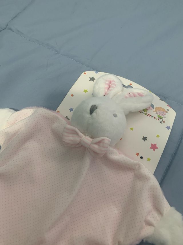 Doudou Conejito Gamberritos Rosa Estrellas
