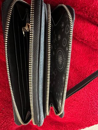 Monedero Desigual Negro y Blanco