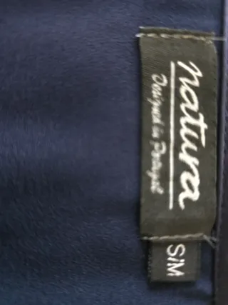 Vestido Natura azul marinho tamanho S