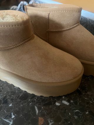 Botines beige/marrón nuevos