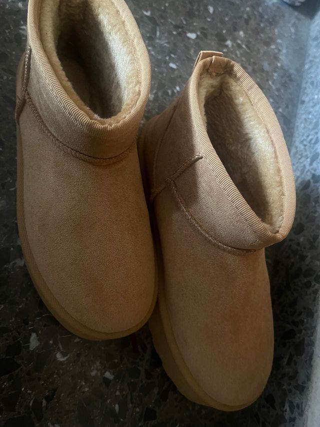 Botines beige/marrón nuevos