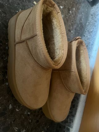 Botines beige/marrón nuevos