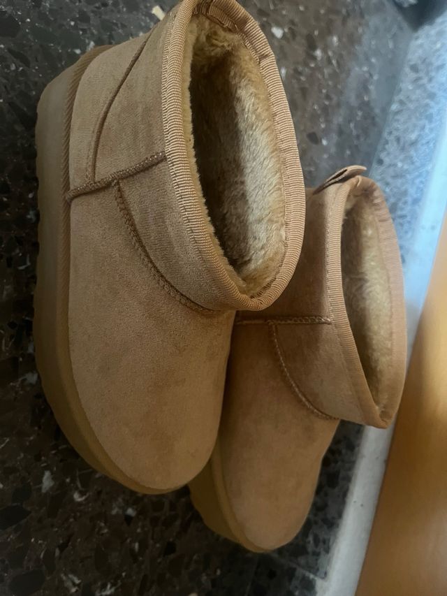 Botines beige/marrón nuevos
