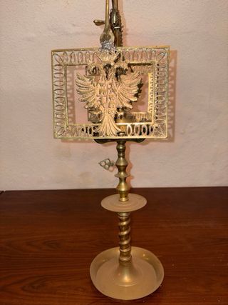 Antigua Lámpara de Aceite (Vigla/Kandili) de Latón