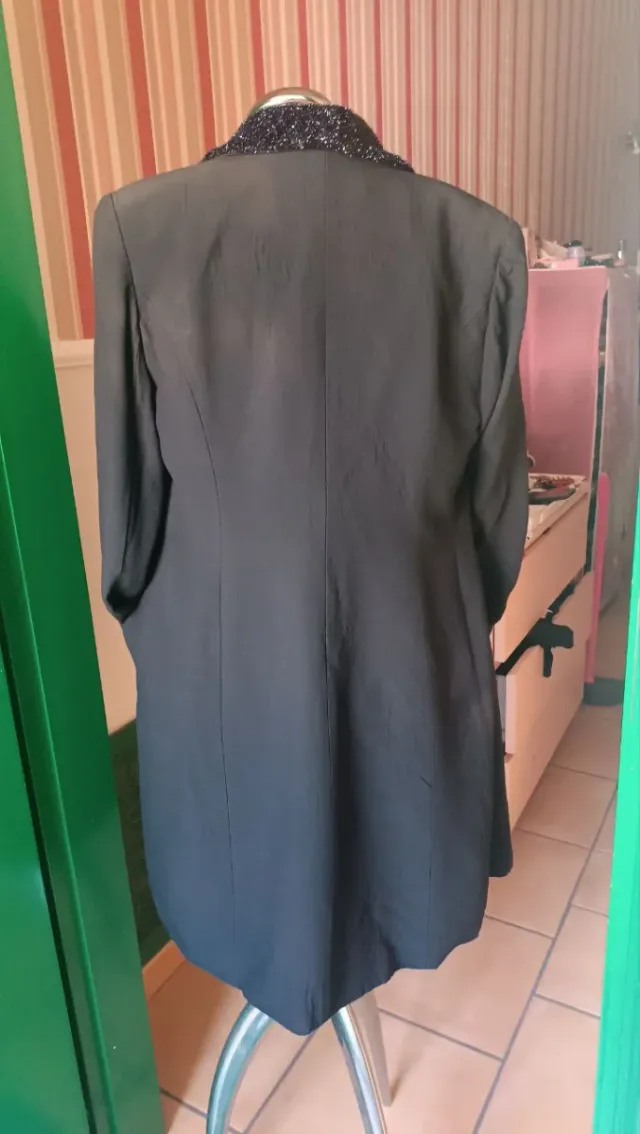 Completo abito/giacca/stuola nero/argento