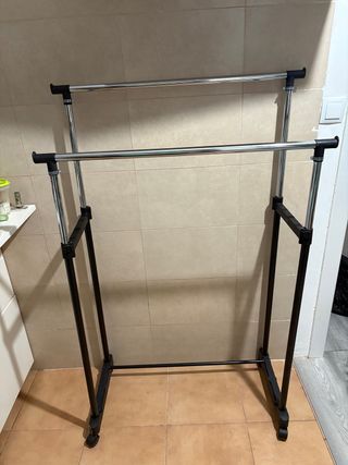 Appendiabiti a Doppia Ruota in Metallo