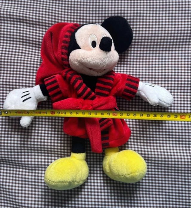 Peluche Mickey Mouse Pijama Rojo