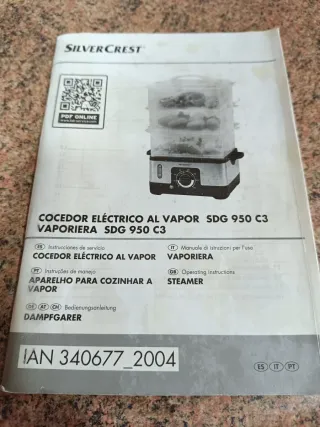 Cocedor al vapor eléctrico