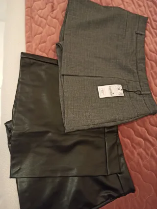 Falda pantalón Stradivarius gris Talla XL