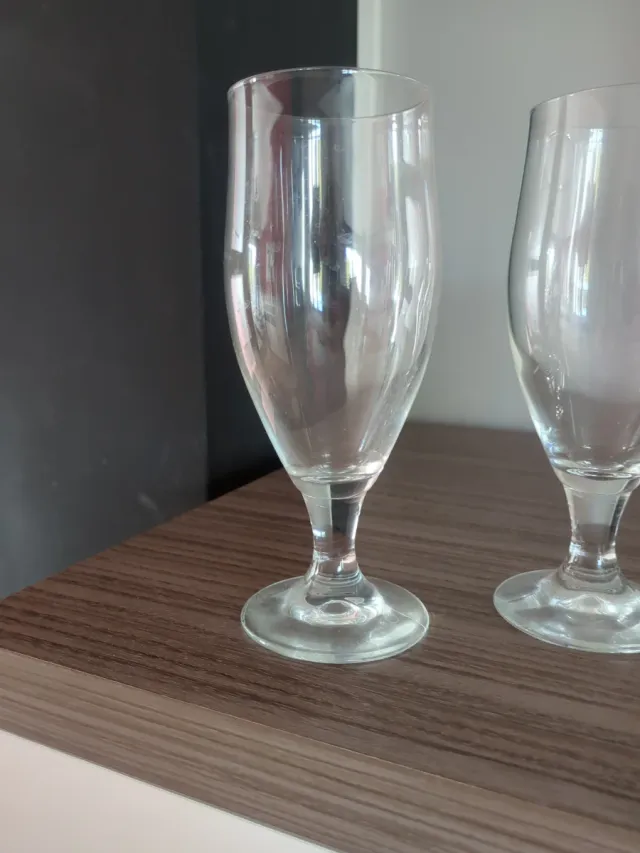 Juego 6 copas de cerveza de cristal